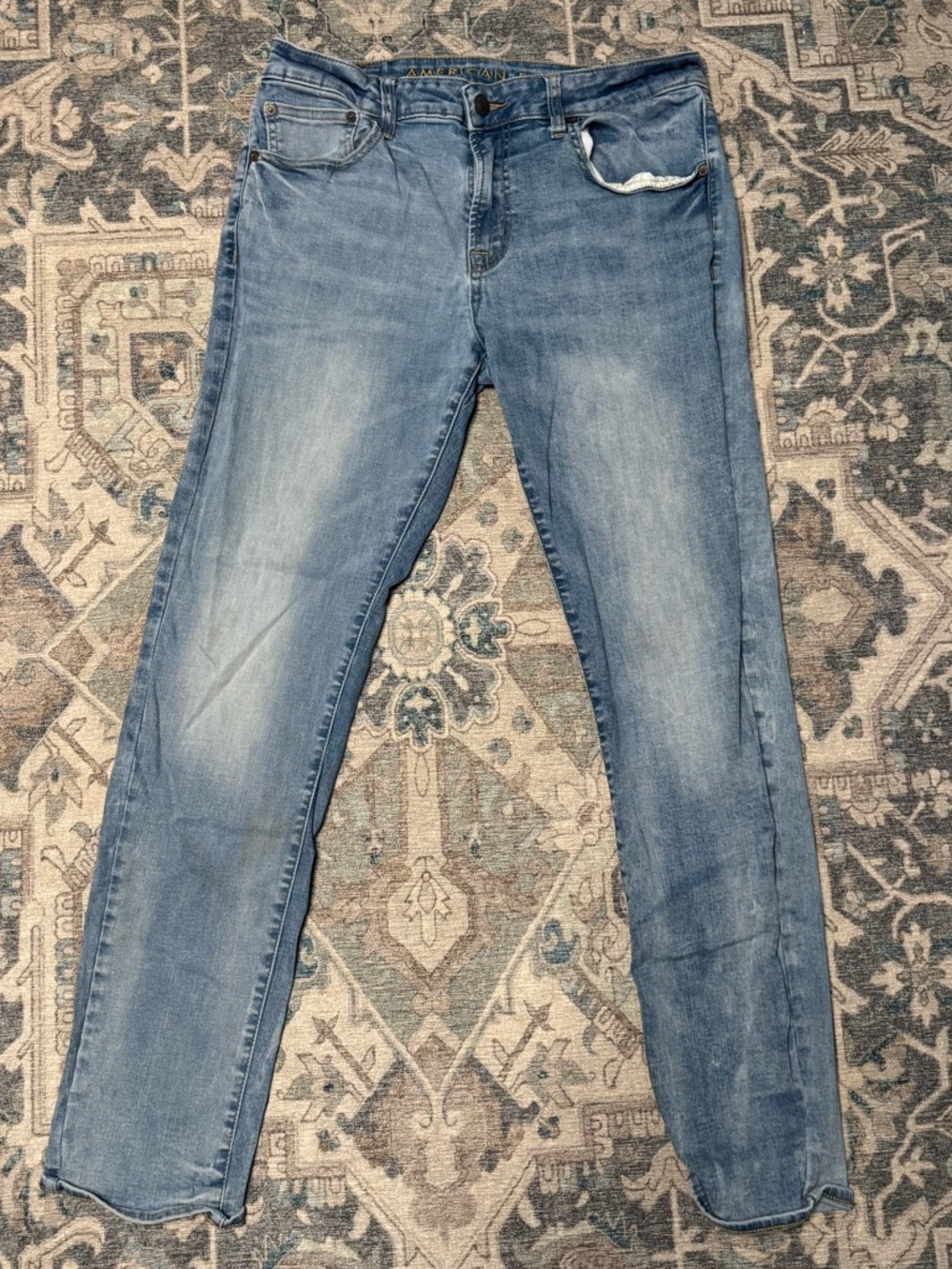 AE Light Blue Men’s Jeans - Classic Slim Fit
